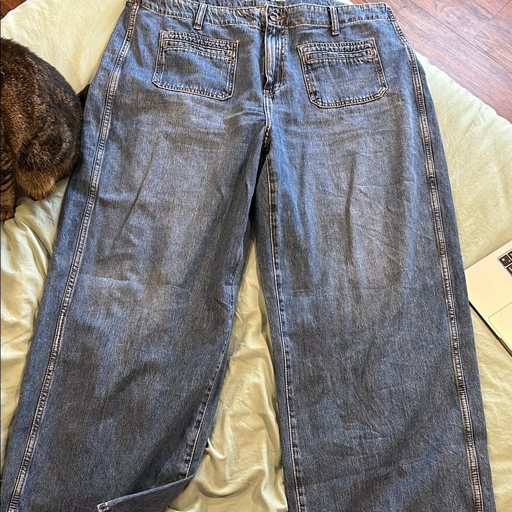 Old Navy High Rise Baggy Wide Leg Jeans